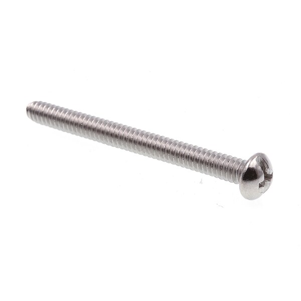 Prime-Line Machine Screw, Round Head, Phil/Sltd Comb Drive No. 10-24 X 2in 18-8 Stainless Steel 50PK 9004787 - main